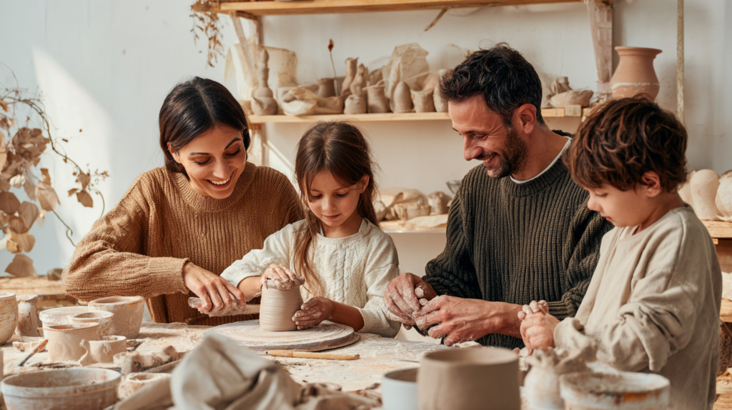 סדנת קרמיקה משפחתית
